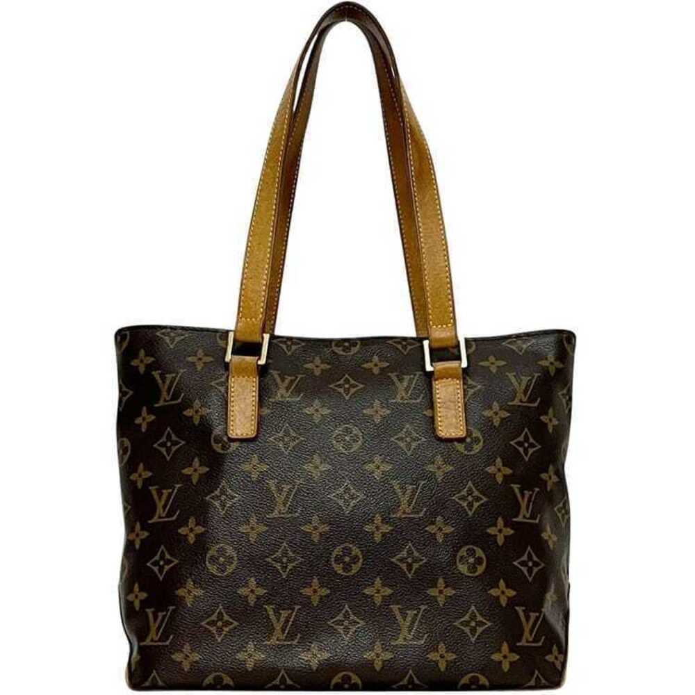 Louis Vuitton Cabas Piano Tote Bag Brown Monogram Zip Canvas Leather Shoulder